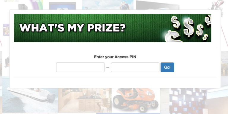 www.whats-my-prize.com – Enter Access PIN to Win Prize